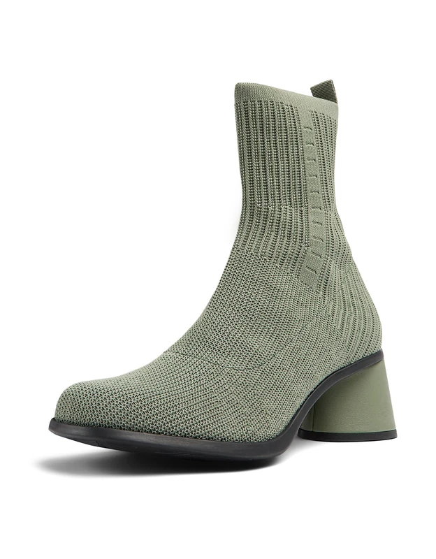 Camper Women's Kiara K400709 Chelsea Bootie, Medium Green 002, 7 UK