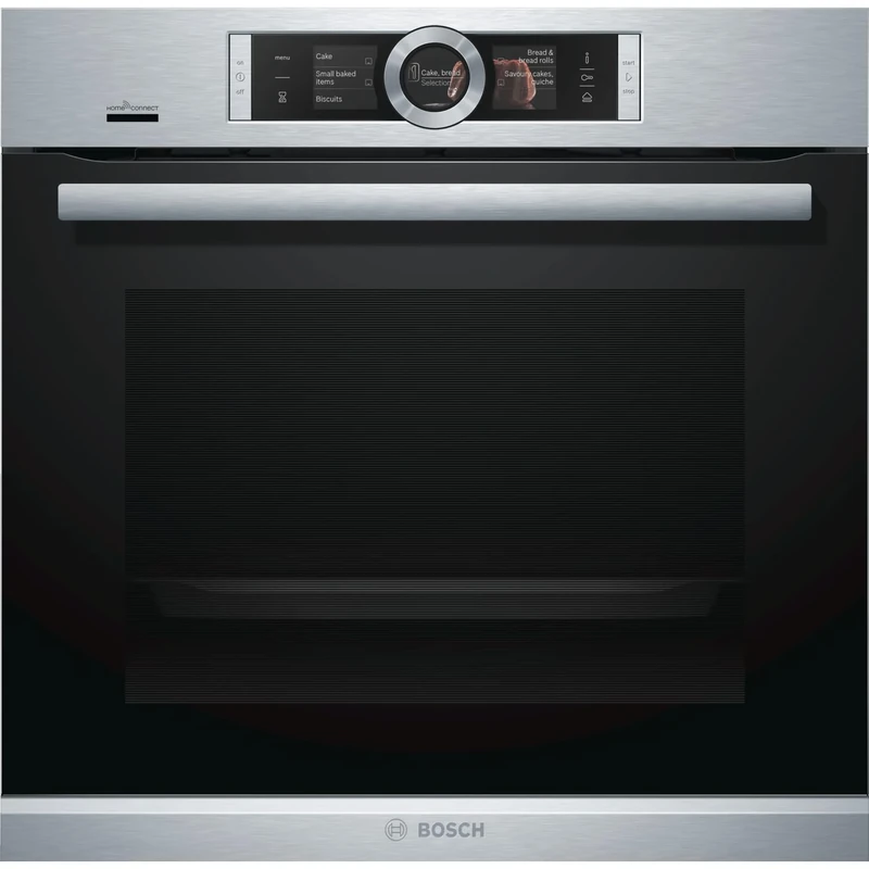Bosch Series 8 Electric Self Cleaning Single Oven with Steam Function and Home Connect - Stainless Steel