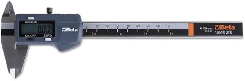 Beta 1651DGTB Calliper with Digital Display, Calliper (Made of High-Quality Material, Tool for Internal and External Measurement, Precision: 1/100 mm, Optimal Workshop Accessory, Size: 300 mm)