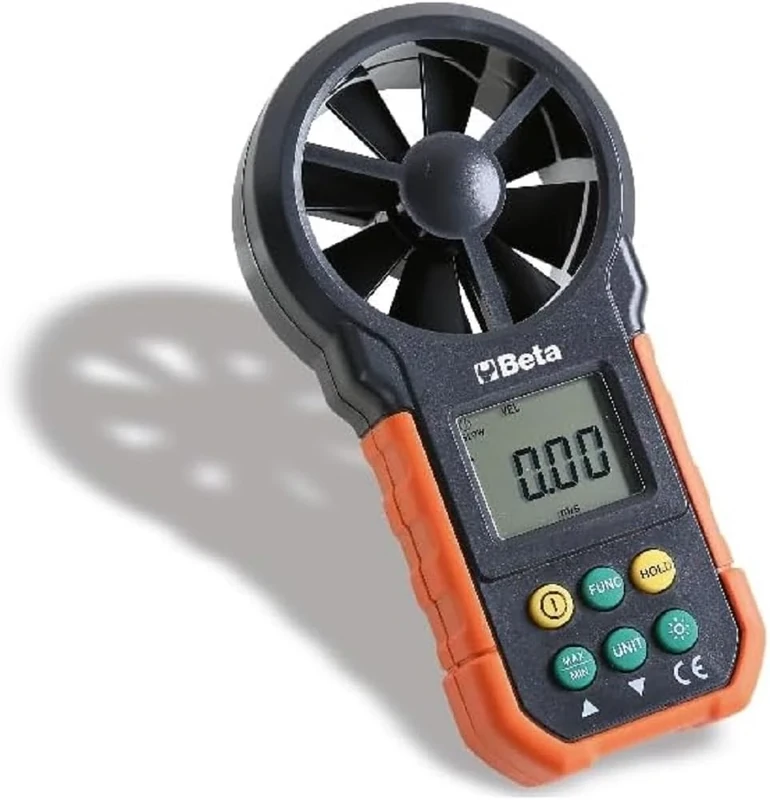 BETA 1760WM Digital Anemometer with Fan Sensor, 152g Weight and Display with an Analog Bar