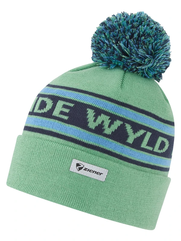Ziener Kids IKUTO Knitted Hat Colourful Pastel Green S - Image 1