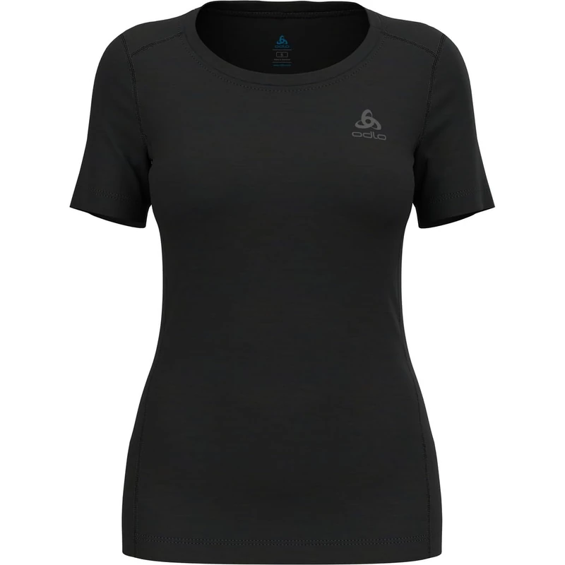 Odlo Women Functional Underwear Short Sleeve Shirt MERINO 200, black, M