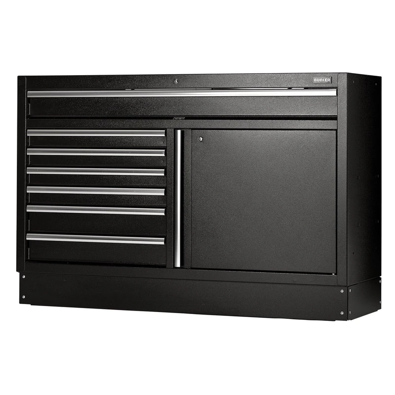 BUNKER 08437 Modular Floor Cabinet, 7 Drawer, 1360mm