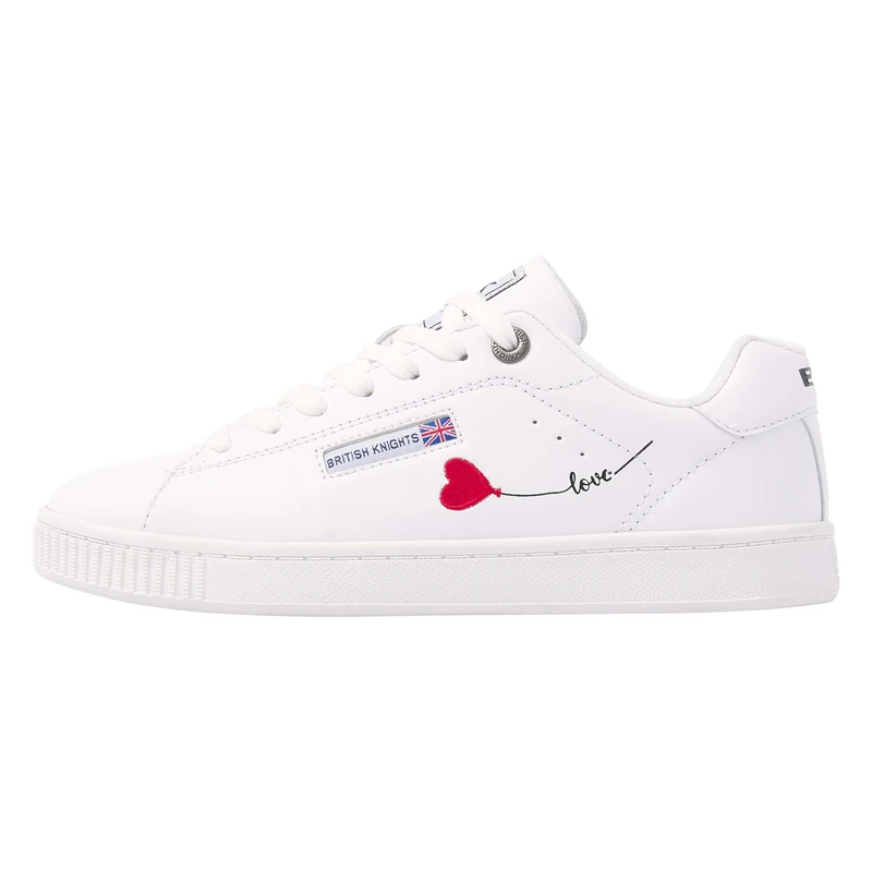 British Knights Women's Mist Trainers, White Heart, 7 UK - Image 1