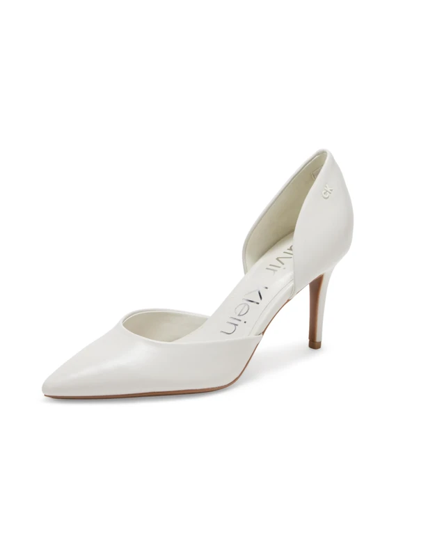 Calvin Klein Women's Gloria Pump, Milk 152, 8 UK