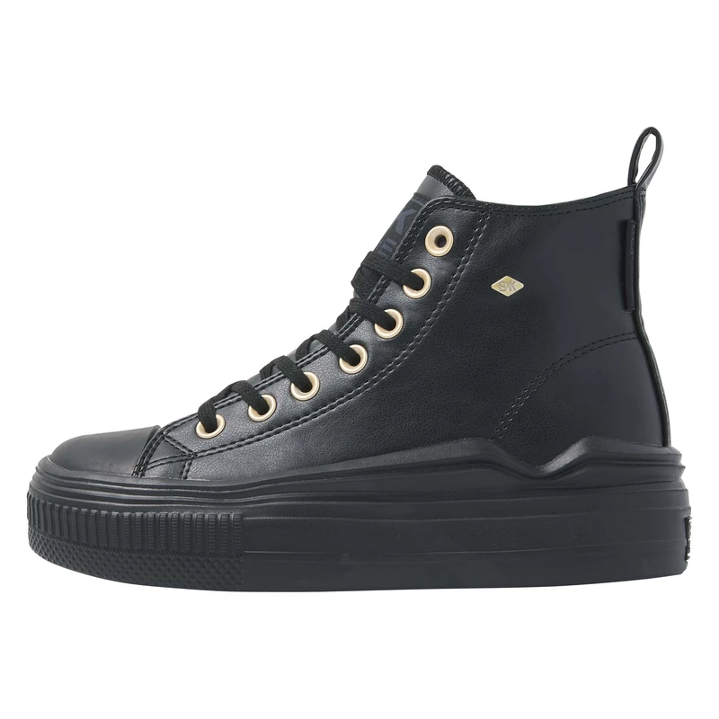 British Knights Women's Kaya Flow Mid Sneaker, Black, 5 UK