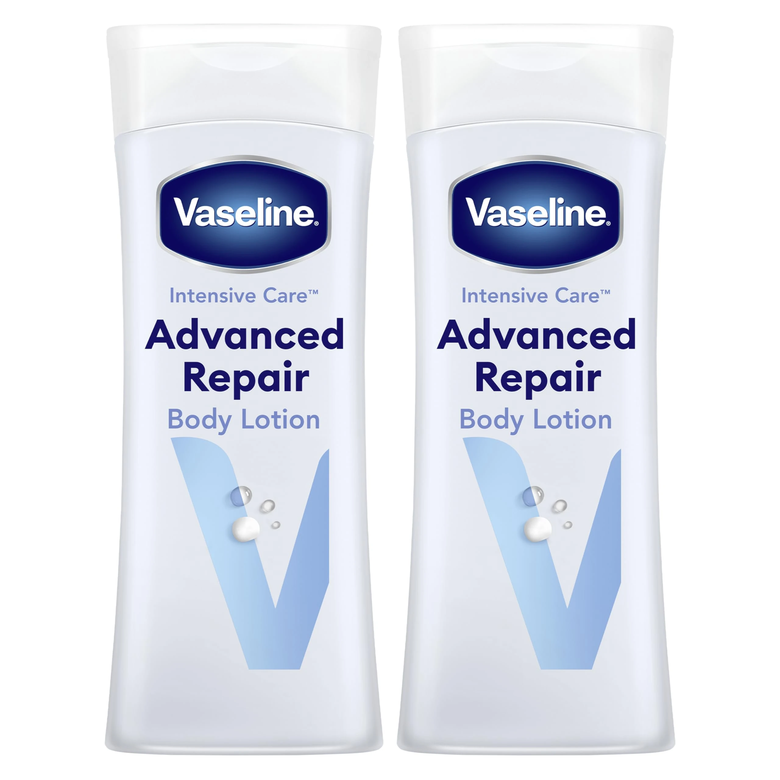 Vaseline Intensive Care Advanced Repair Body Lotion fragrance-free to heal very dry skin 2x 400 ml