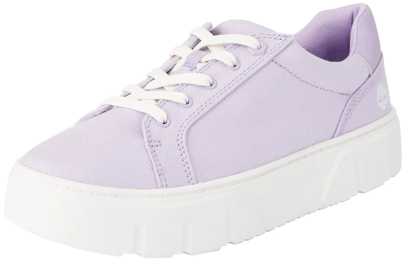 Timberland Women's Laurel Court Low Lace-up Trainers, Lt Pur CNVS, 5 UK Purple