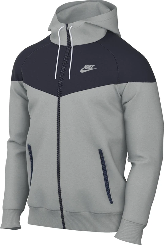 NIKE DA0001-077 M NK WVN LND WR HD JKT Jacket Men's LT SMOKE GREY/OBSIDIAN/LT SMOKE GRE Size XS