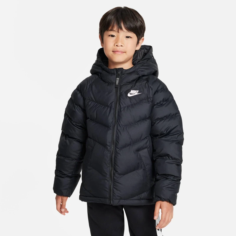 NIKE FN7730-011 K NSW SYN FL HD JCKT Jacket Unisex BLACK/PINK FOAM Size L