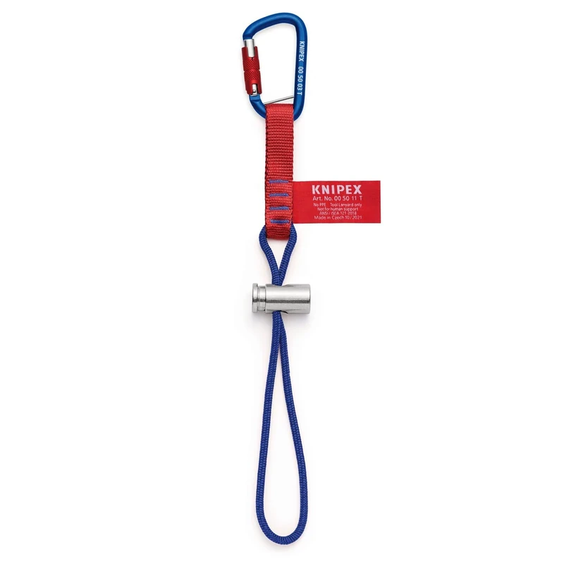 KNIPEX 00 50 13 T BK Adapter Straps with fixated carabiner