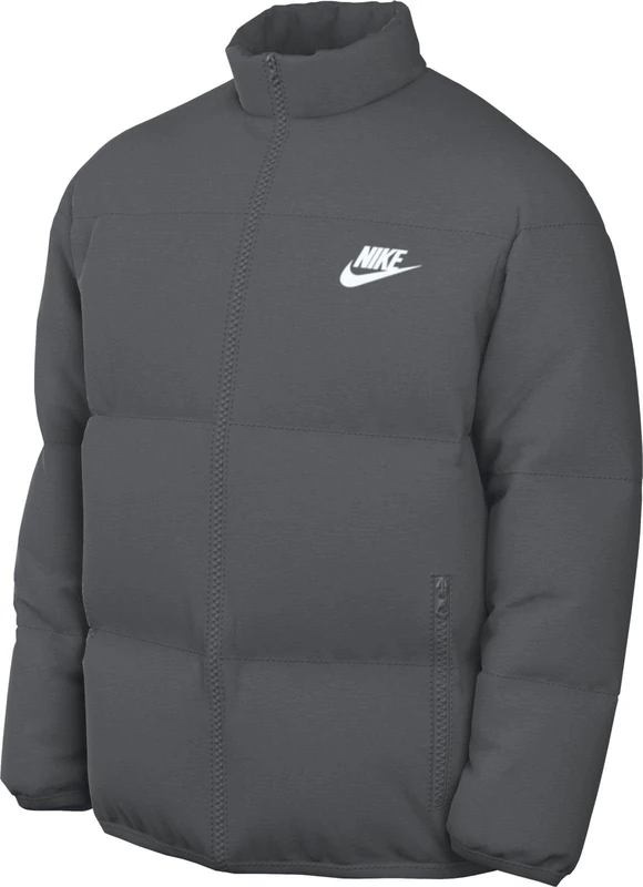 NIKE FB7368-068 M NK TF CLUB PUFFER JKT Jacket Men's IRON GREY/WHITE Size XS