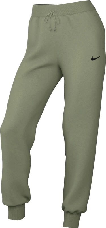 NIKE DQ5688-386 W NSW PHNX FLC HR Pant STD Pants Women's Oil Green/Black Size 2XS