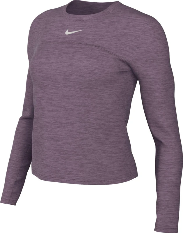 NIKE FB4297-536 W NK SWIFT ELMNT DF UV CRW TOP Sweatshirt Women's VIOLET DUST/PEWTER/HTR/REFLECTIVE S Size XL