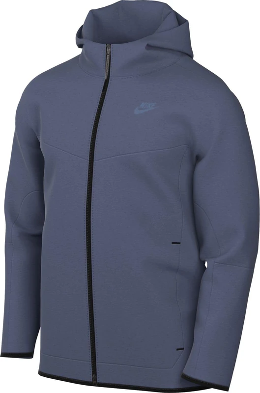 NIKE DX0822-491 M NK TECH FZ LGHTWHT Sweatshirt Men's DIFFUSED BLUE/DIFFUSED BLUE Size S-T