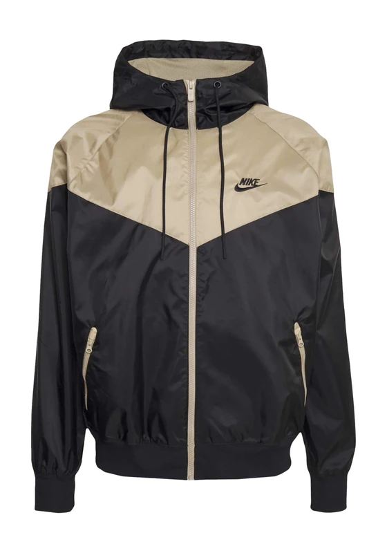 NIKE DA0001-015 M NK WVN LND WR HD JKT Jacket Men's BLACK/KHAKI/BLACK Size XL