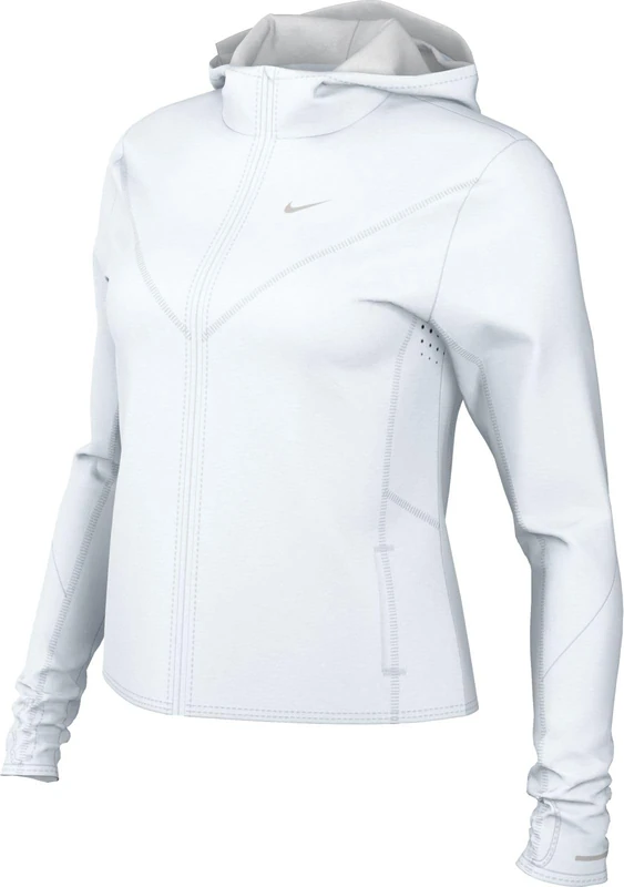 NIKE FB7480-100 W NK SWIFT UV JKT Jacket Women's WHITE/REFLECTIVE SILV Size M