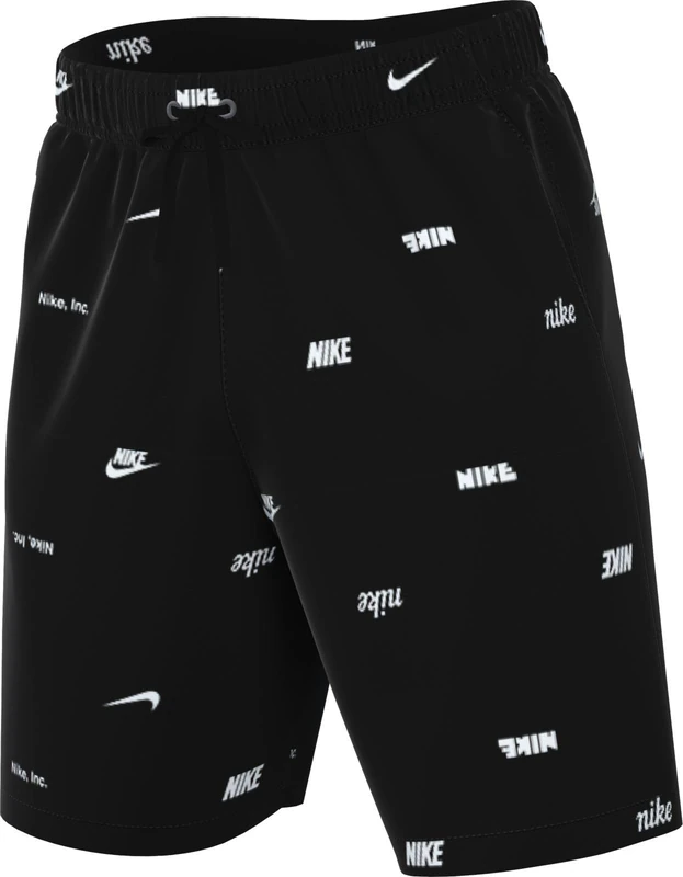NIKE FB7440-010 M NK Club+ WVN Flow Short AOP Shorts Men's Black/White/White Size XL-S