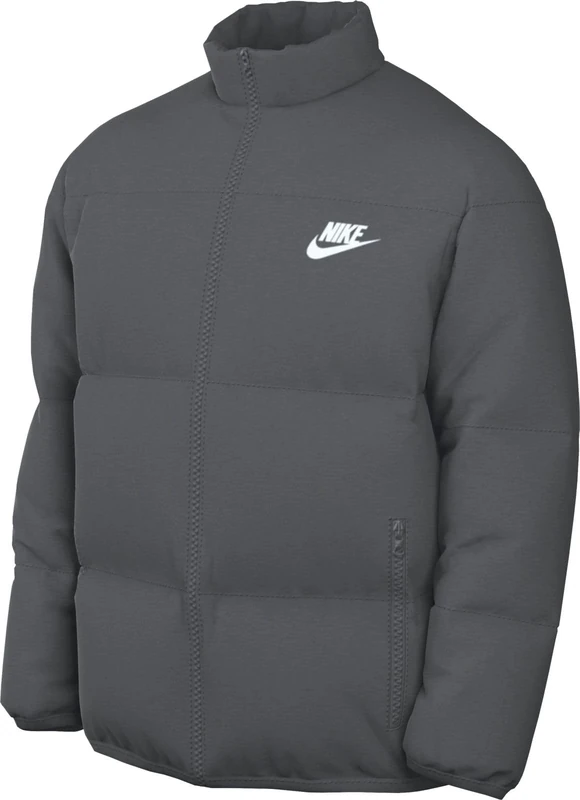 NIKE FB7368-068 M NK TF CLUB PUFFER JKT Jacket Men's IRON GREY/WHITE Size 3XL