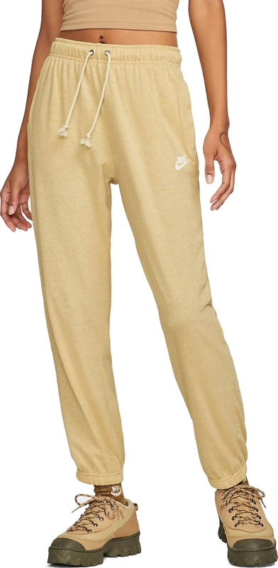 NIKE DM6390-126 W NSW GYM VNTG EASY PANT Sweatshirt Women's SANDDRIFT/WHITE Size M