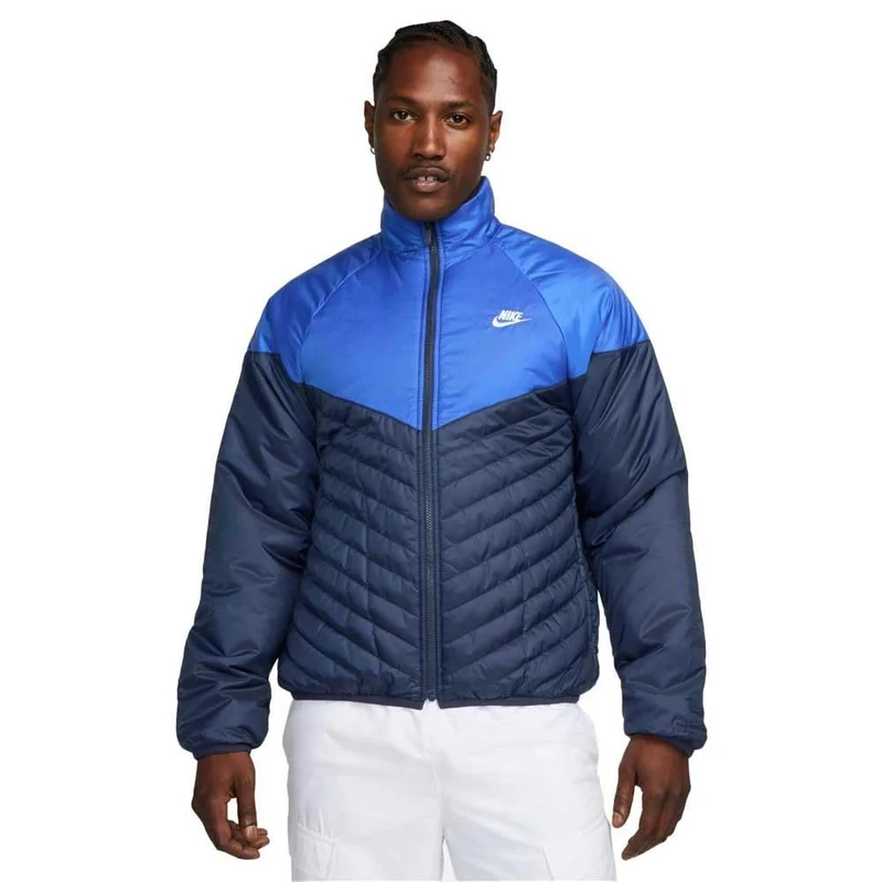 NIKE FB8195-410 M NK WR TF MIDWEIGHT PUFFER Jacket Men's MIDNIGHT NAVY/GAME ROYAL/SAIL Size 2XL