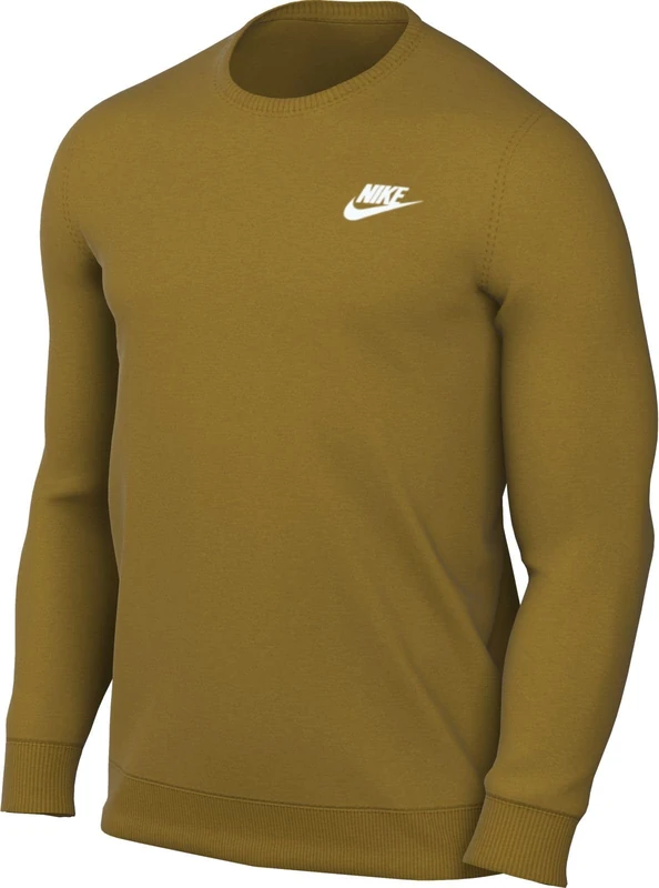 NIKE BV2662-716 M NSW CLUB CRW BB Sweatshirt Men's BRONZINE/WHITE Size S