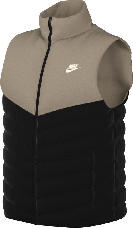 NIKE FB8201-010 M NK TF WR MIDWEIGHT VEST Jacket Men's BLACK/KHAKI/SAIL Size M