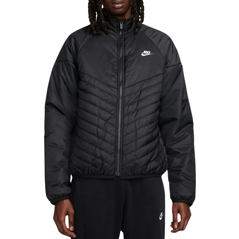 NIKE FB8195-010 M NK WR TF MIDWEIGHT PUFFER Jacket Men's BLACK/BLACK/SAIL Size S