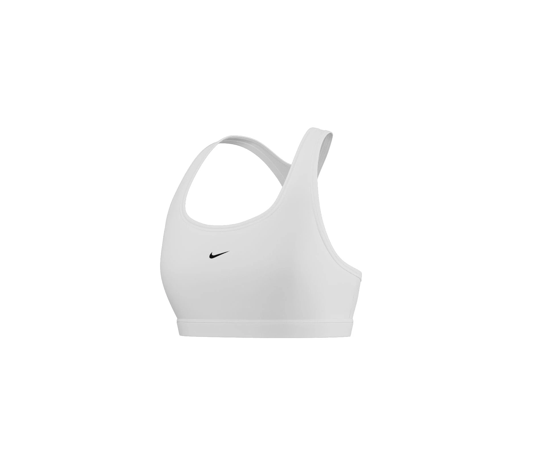 NIKE DX6817-100 W NK SWSH LGT SPT Bra Sports Bra Women's White/Black Size XL
