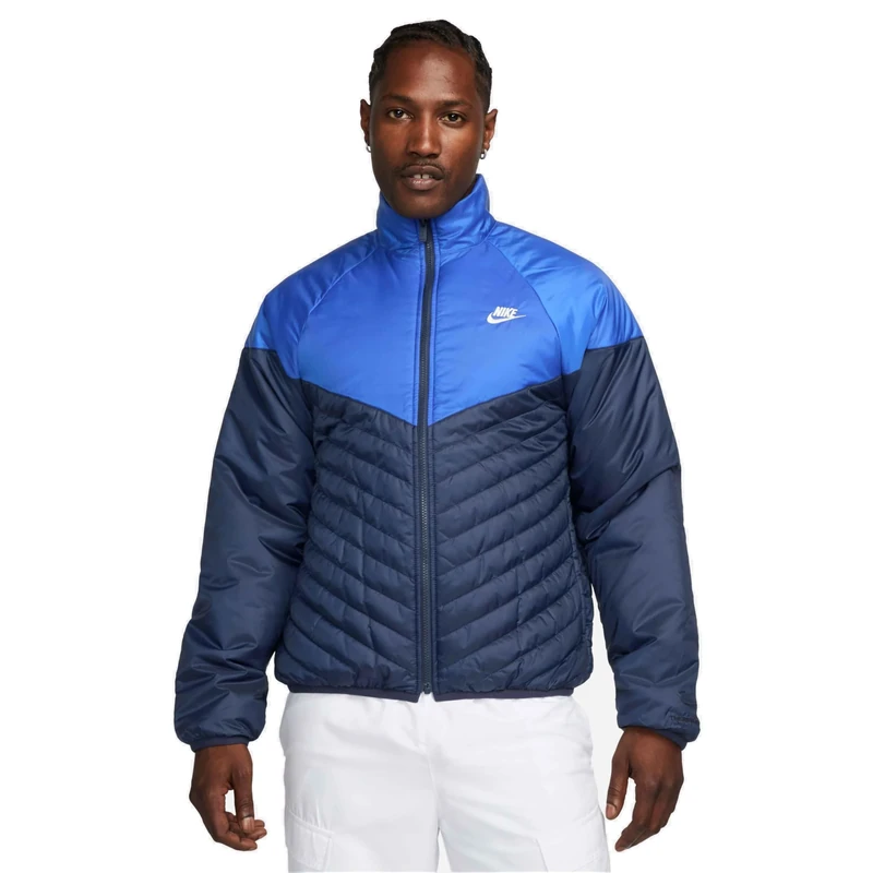 NIKE FB8195-410 M NK WR TF MIDWEIGHT PUFFER Jacket Men's MIDNIGHT NAVY/GAME ROYAL/SAIL Size L