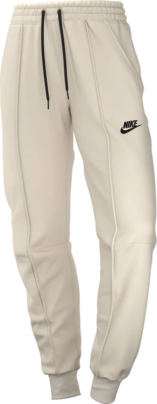 NIKE FB8330-110 W NSW TCH FLC MR JGGR Pants Women's Pale Ivory/Black Size M