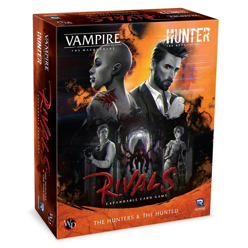 Renegade Game Studios | Vampire: The Masquerade Rivals - The Hunters & The Hunted | Card Game | Ages 14+ | 2-4 Players | 30-70 Minutes Playing Time