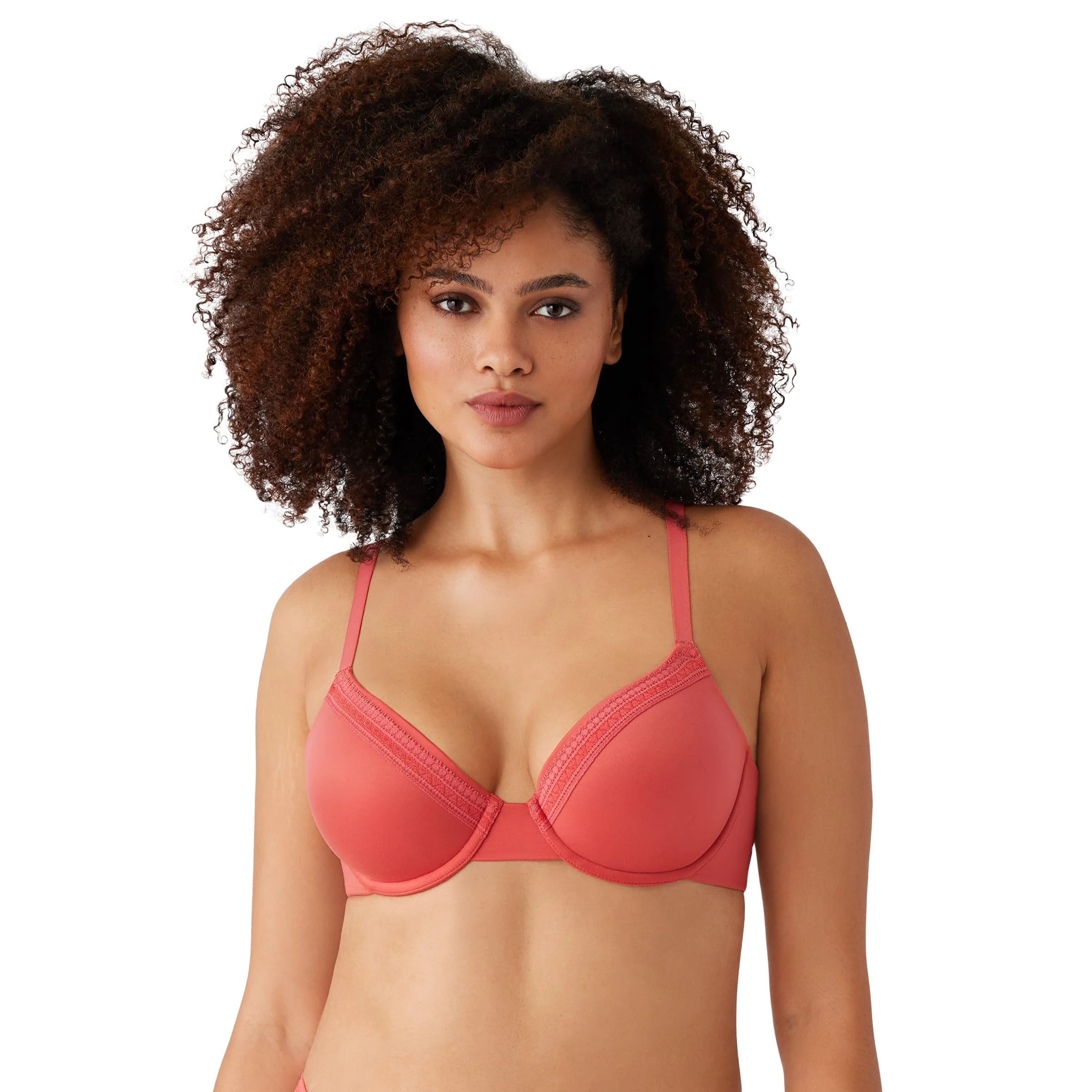 Wacoal Women's Perfect Primer Convertible Underwire T Shirt Bra, Opaque, Mineral Red, 32D