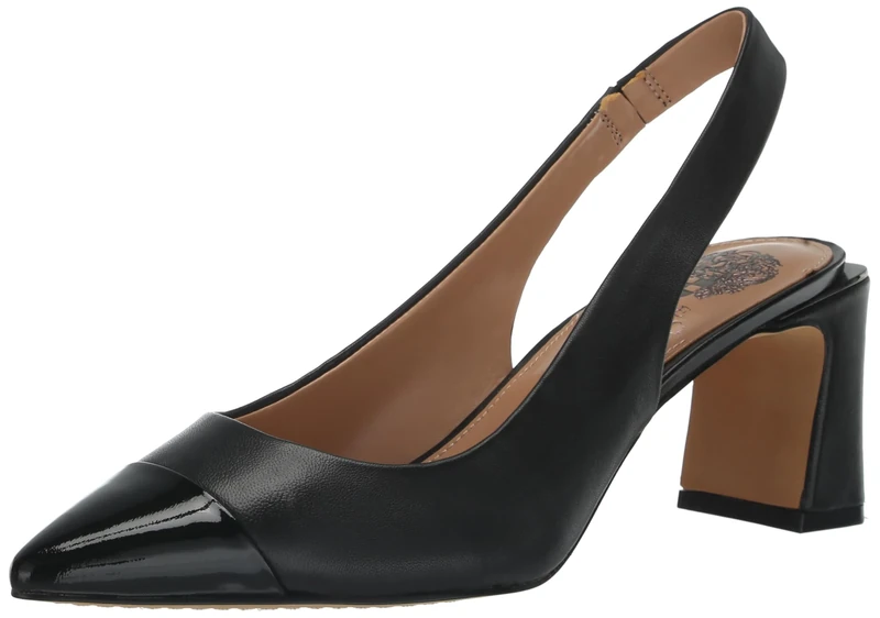 Vince Camuto Women's Hamden Slingback Pump, Black, 4 UK