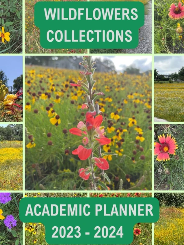 Wildflower Collection Academic Planner 2023 - 2024: Hard Book Cover (Wildflower Collections - 2023 - 2024)