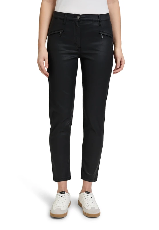Betty Barclay Women's Perfect Body Trousers with Zip Pockets, Black, 10