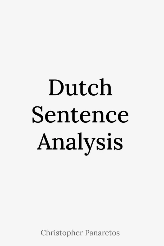 Dutch Sentence Analysis (Languages)