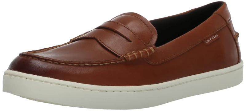 Cole Haan Men's Nantucket Penny Loafer, British Tan/Ivory, 11 UK