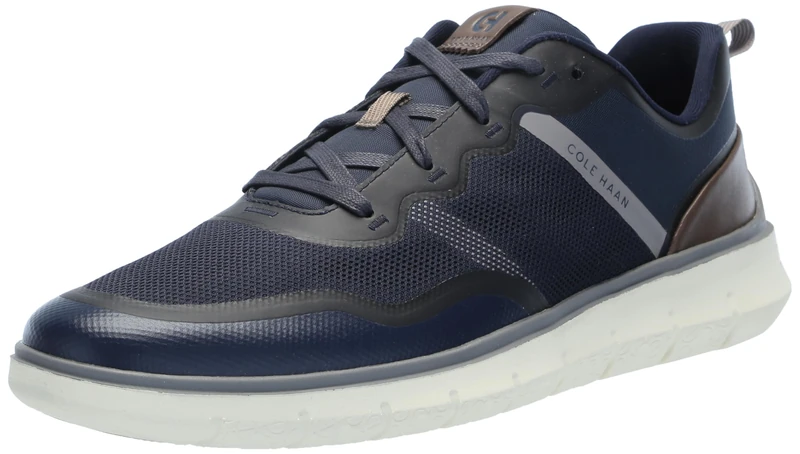 Cole Haan Men's Generation Zerogrand Txt Sneaker, Navy Blazer/Truffle/Titanium, 12 UK
