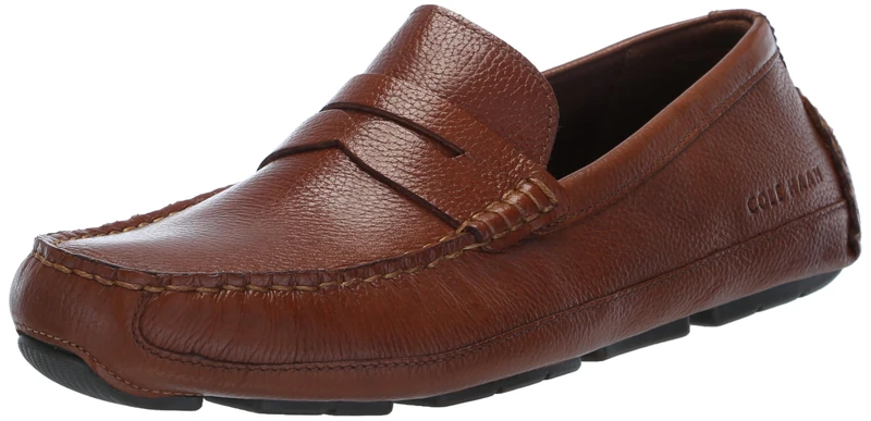 Cole Haan Men's Wyatt Penny Driver Driving Style Loafer, British Tan/Nicotine, 9 UK
