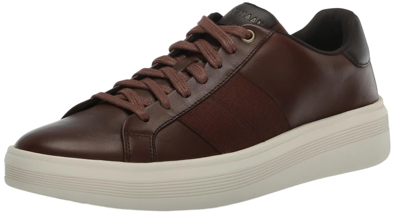Cole Haan Men's Grand Crosscourt Premier Sneaker, Dark Coffee/Dark Roast/Birch, 10.5 UK