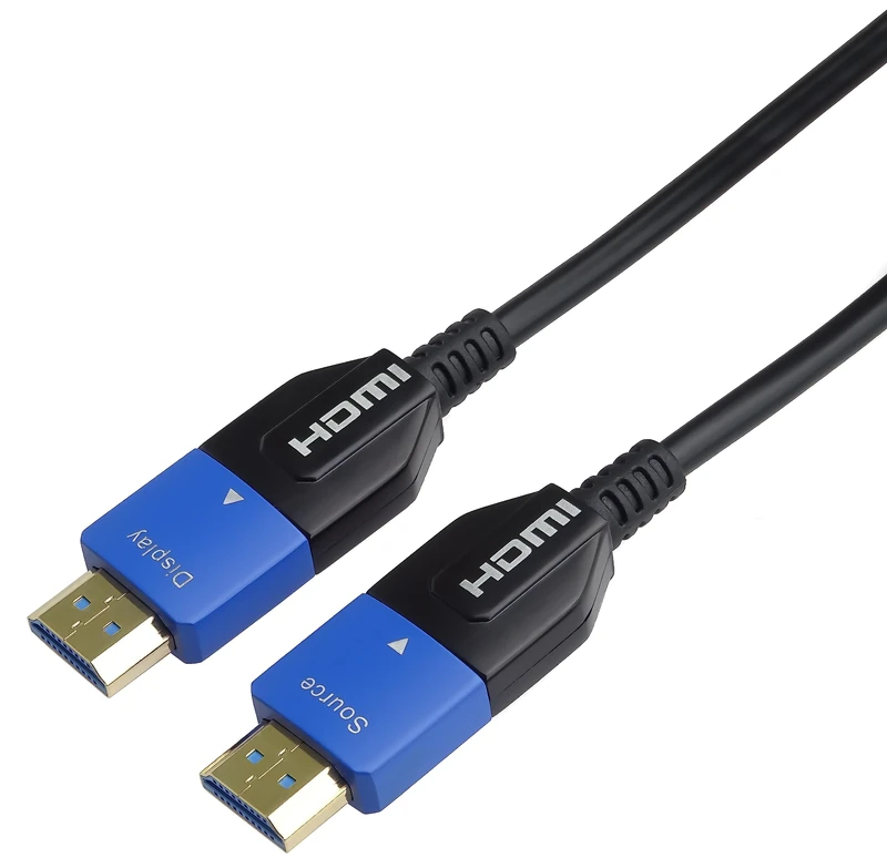PremiumCord 8K Ultra High Speed HDMI 2.1 Optical Active Fibre Optic Cable, 48 Gbit/s, HDMI 2.1, 3D, EDID, ARC, HDR, Resolution 8K@60Hz 4320p, 4K@120Hz, Robust Build, Gold-Plated, Length 20 m