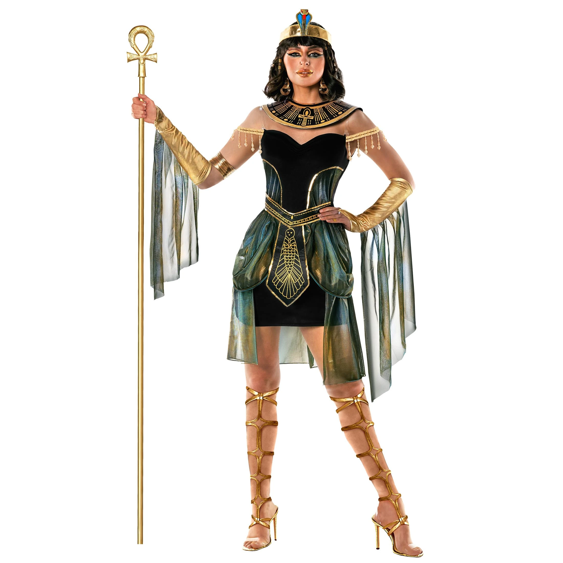 Morph Cleopatra Costume Women, Women's Cleopatra Costumes, Egyptian Costume Women, Halloween Costumes Adult Womens Plus Size, Large