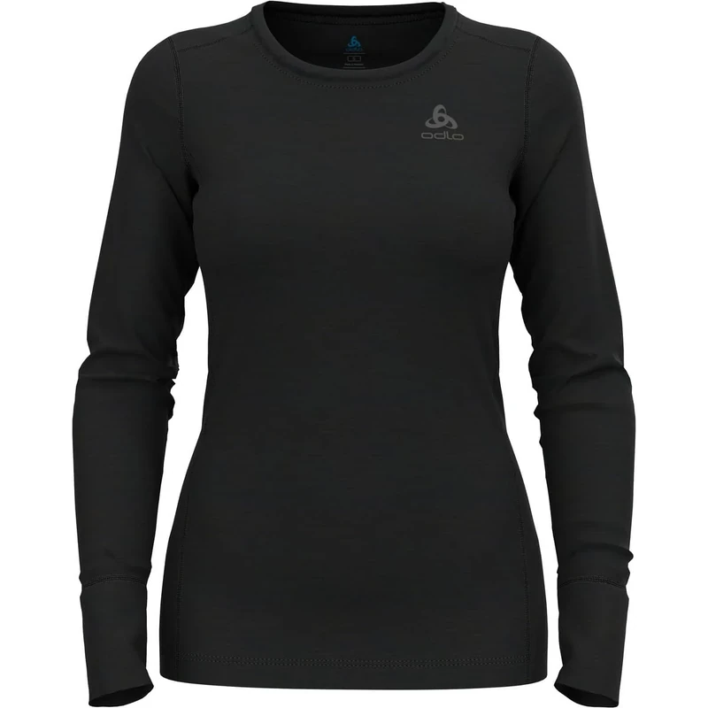 Odlo Thermal underwear for women Merino 200 I Merino underwear for women I Long-sleeved thermal shirt I Long-sleeved thermal shirt with round neck I Women