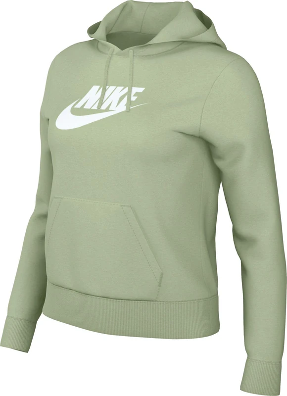 NIKE DQ5775-343 W NSW CLUB FLC GX STD PO HDY Sweatshirt Women's HONEYDEW/WHITE Size S-T
