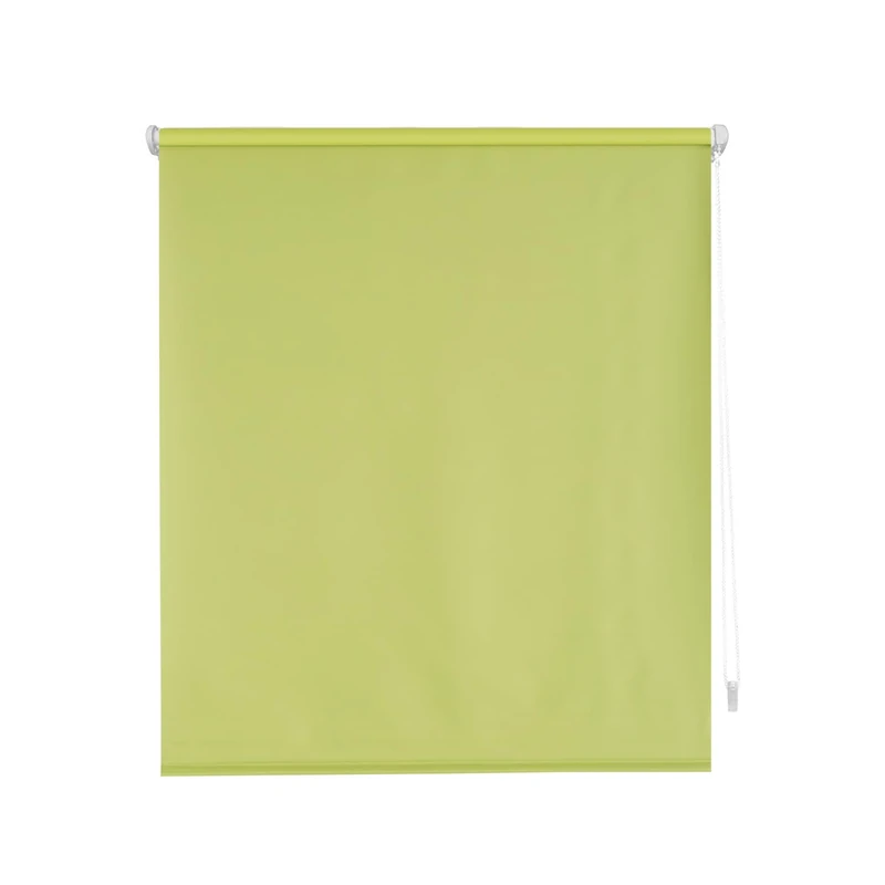 Decorblind | Smooth Opaque Roller Blind, No Tools and No Drilling, Blind Size: 140 x 180 x Width 180 / Length/Fabric Dimensions: 137 x 175 cm – Opaque Plain Pistachio Colour, Window Blinds
