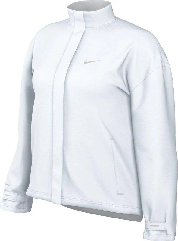 NIKE FB7451-100 W NK FAST REPEL JACKET Jacket Women's WHITE/BLACK/REFLECTIVE SILV Size XS