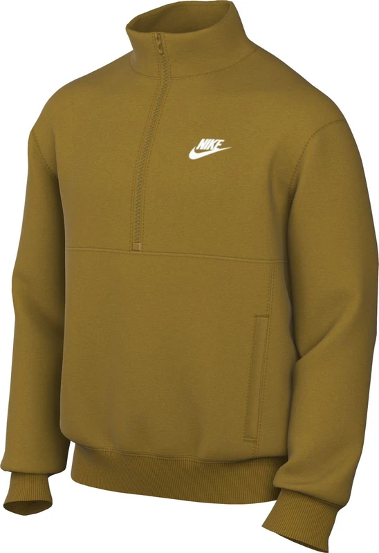 NIKE DD4732-716 M NSW CLUB BB HZ TOP Sweatshirt Men's BRONZINE/BRONZINE/WHITE Size L