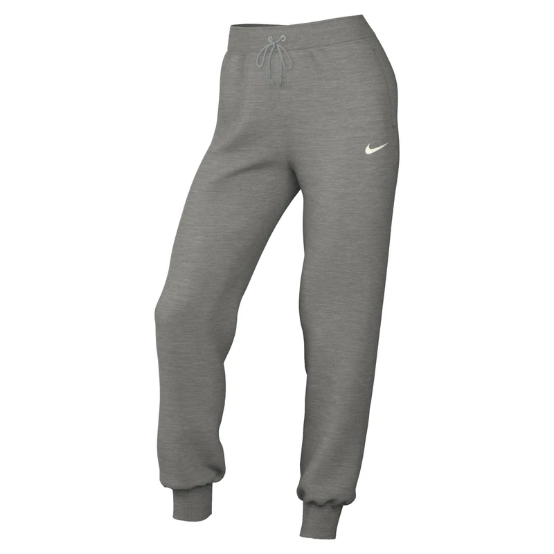 NIKE DQ5688-063 W NSW PHNX FLC HR Pant STD Pants Women's DK Grey Heather/SAIL Size 2XL-S