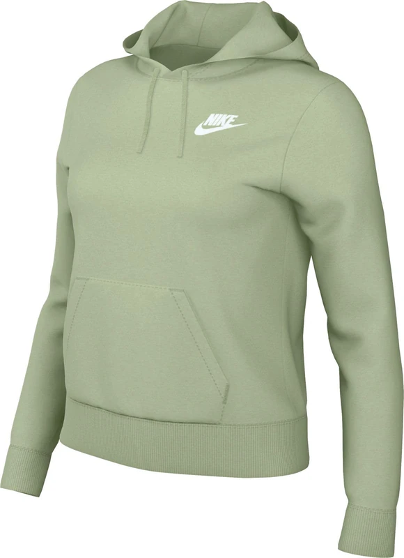 NIKE DQ5793-343 W NSW CLUB FLC STD PO HDY Jacket Women's HONEYDEW/WHITE Size XS-T